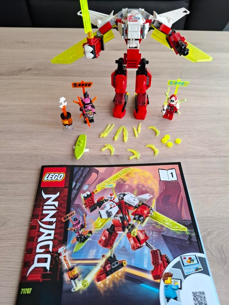 Lego Ninjago 71707 Kai's Jet-Vliegtuig, Gebruikt, Verzenden, Lego, Inclusief minifiguren