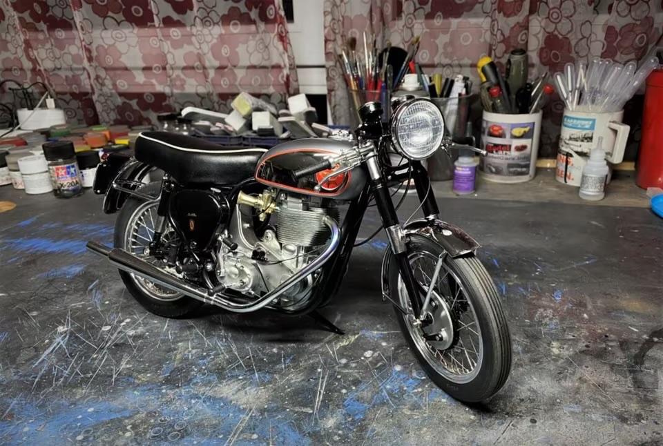 BSA Goldstar Clubman 1956 Vintage Motor Brands (VMB), Ophalen of Verzenden, Nieuw, 1:5 t/m 1:8, Motor