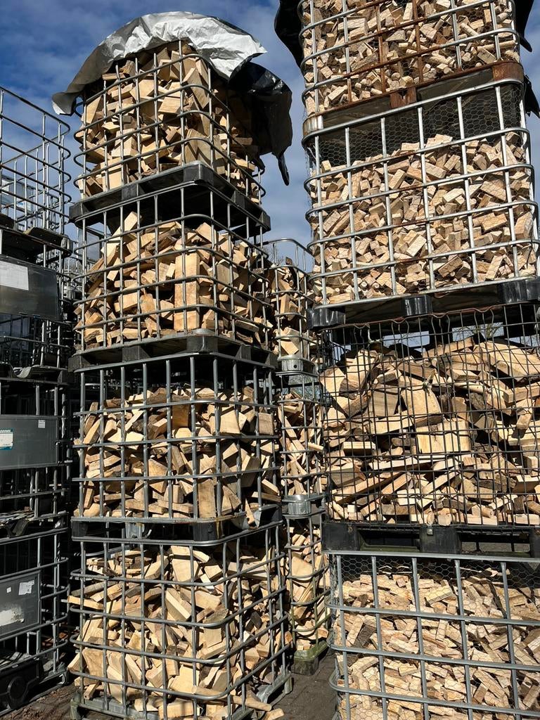 Haardhout essenhout resthout  gedroogd stookklaar!, 6 m³ of meer, Ophalen of Verzenden, Essenhout, Blokken
