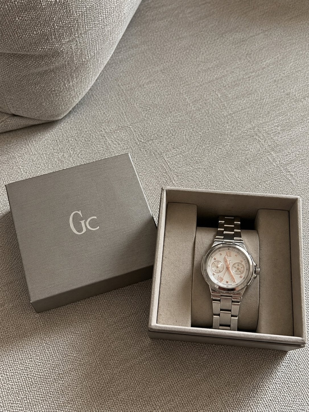 Guess Collection GC Dameshorloge, Ophalen of Verzenden, Zo goed als nieuw, Staal, Guess