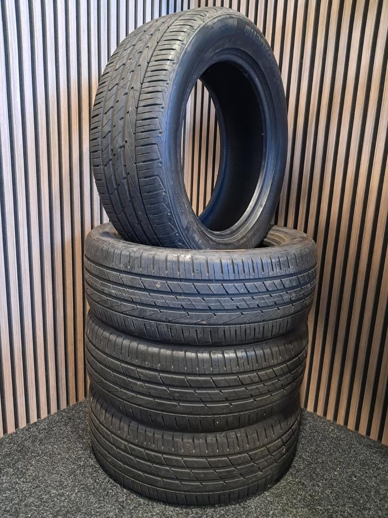 4x Zomerband 235/55R18 Hankook 6+ mm 2019, 18 inch, Gebruikt, Hankook, 235 mm