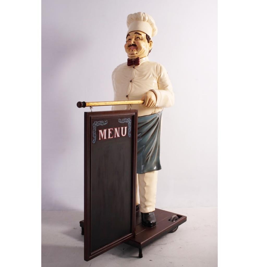 Kok 180 cm - kokbeeld met menubord, Ophalen, Nieuw
