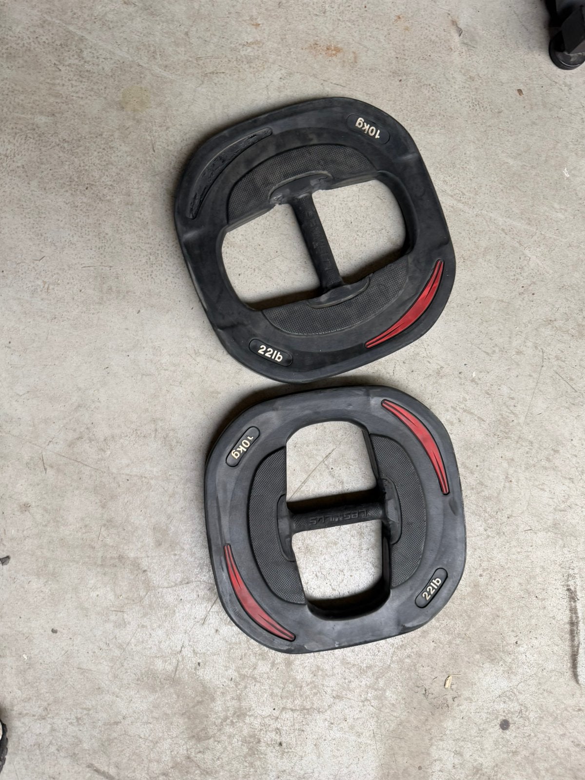 Les Mills 2x 10kg Smartbar Gewichten, Ophalen, Zo goed als nieuw