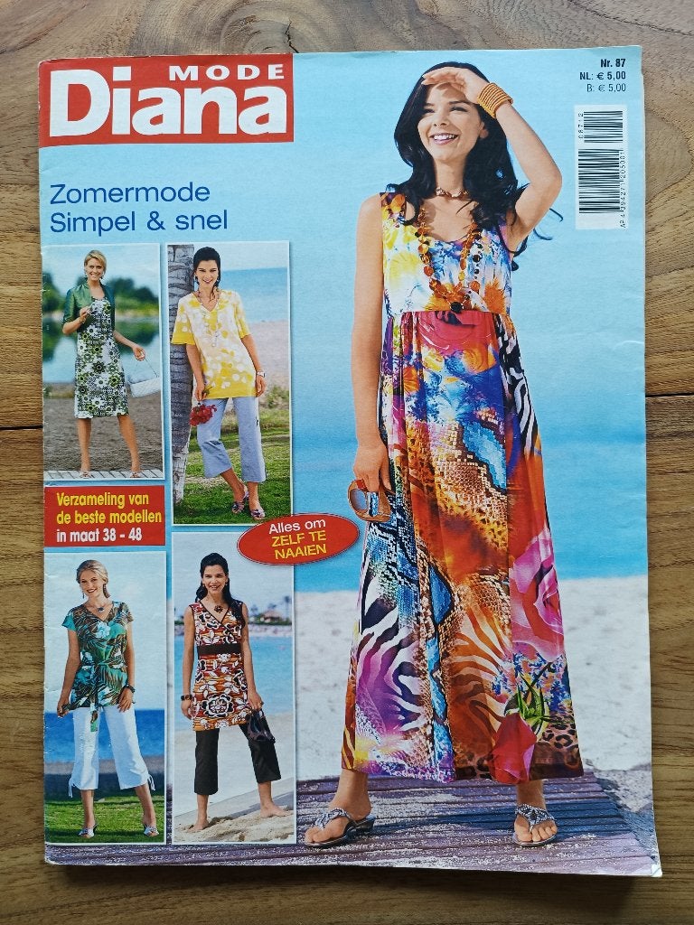 Diana mode 87 zomermode, verzameling van beste modellen, Hobby en Vrije tijd, Kledingpatronen, Ophalen of Verzenden, Zo goed als nieuw