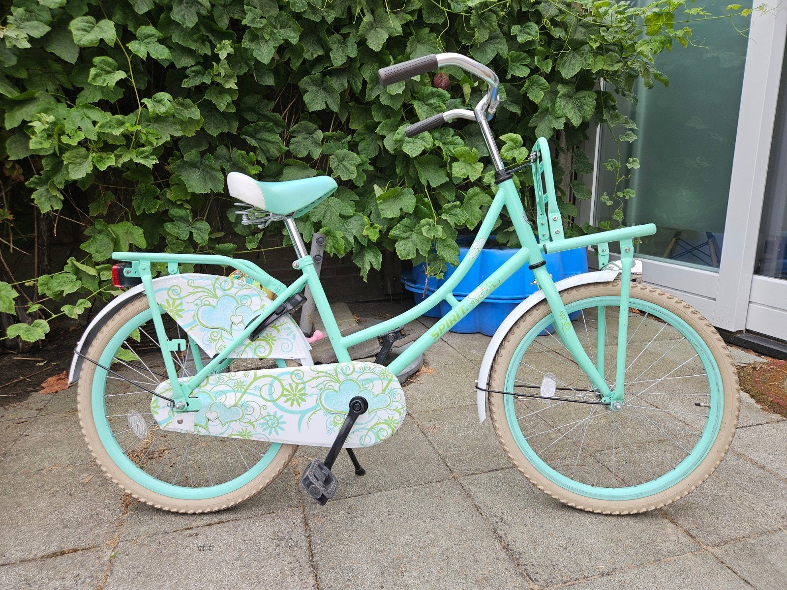 Spirit meisjesfiets 22 inch met voordrager, Ophalen, Terugtraprem, 22 inch, Zo goed als nieuw