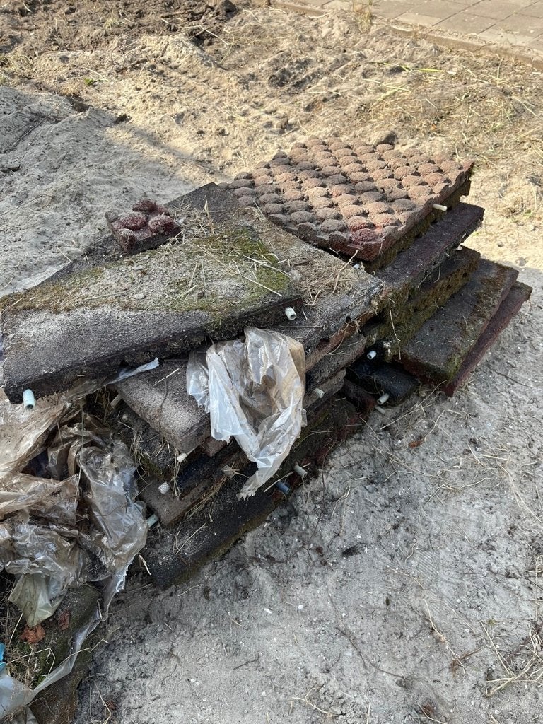 Rubberen tegels, Ophalen, Gebruikt, Overige typen, Rubber