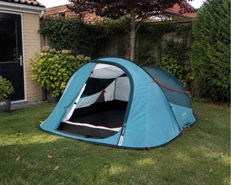Pop-up tent voor 3 personen, 2 Seconds, blauw, Ophalen, Zo goed als nieuw, Tot en met 2