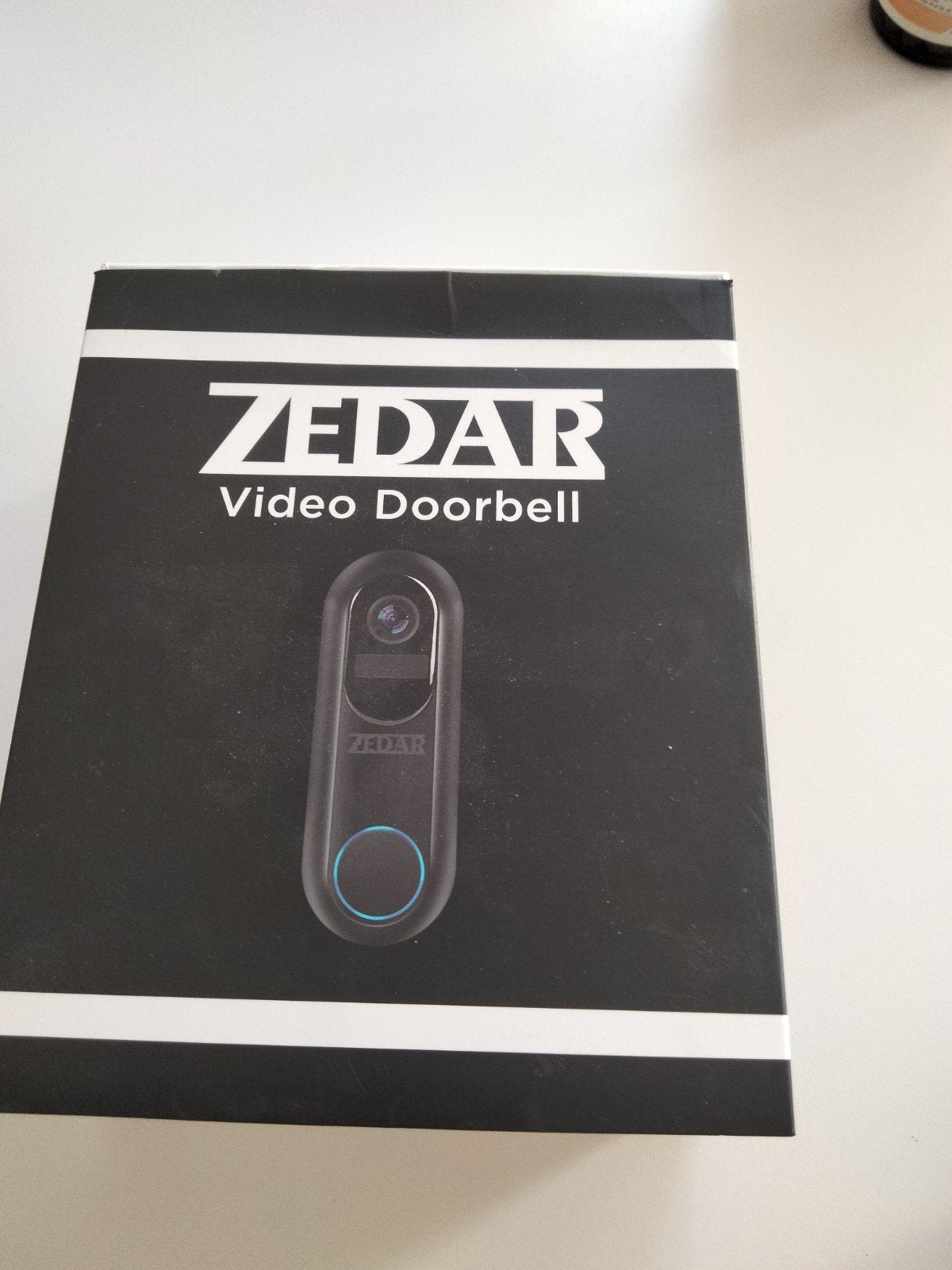 ZEDAR Video Deurbel - Slimme Draadloze Deurbel met Camera, Huis en Inrichting, Ophalen, Ingebouwde camera, Gebruikt, Draadloos