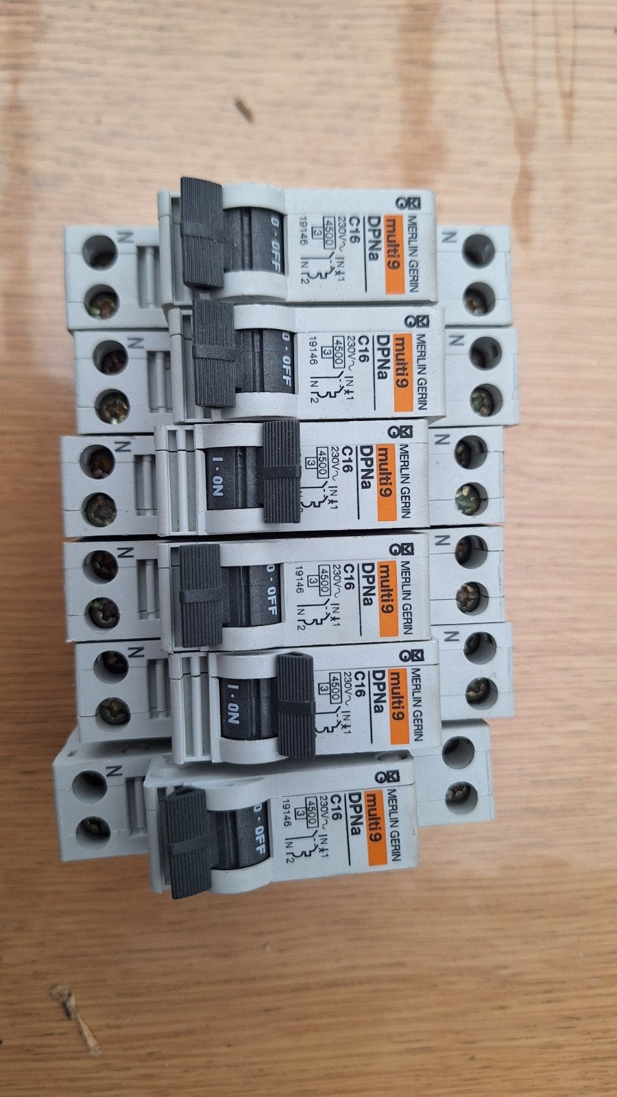 Merlin Gerin Multi 9 DPNa C16 Automatische Zekeringen, Ophalen of Verzenden, Gebruikt, Overige typen
