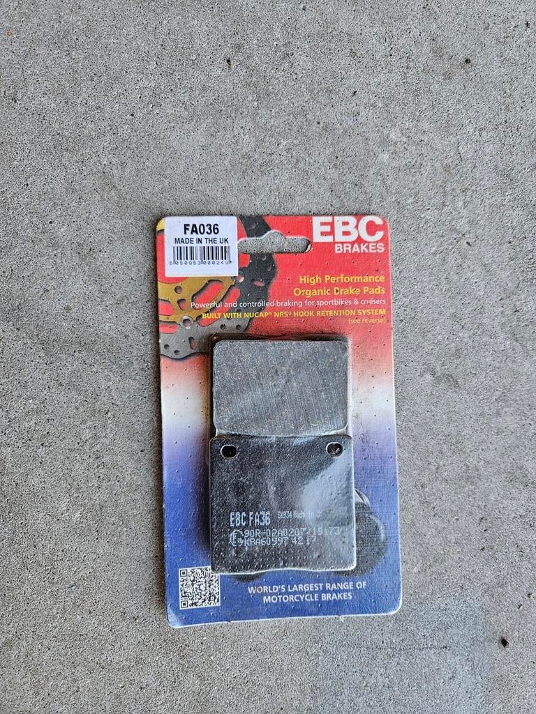 EBC remblokjes FA036, Motoren, Onderdelen | Merk-onafhankelijk, Ophalen of Verzenden, Nieuw