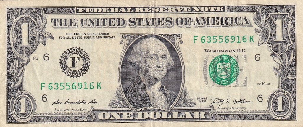 Verenigde Staten 1 dollar 2009 atlanta/georgia, Postzegels en Munten, Bankbiljetten | Amerika, Verzenden, Noord-Amerika, Los biljet
