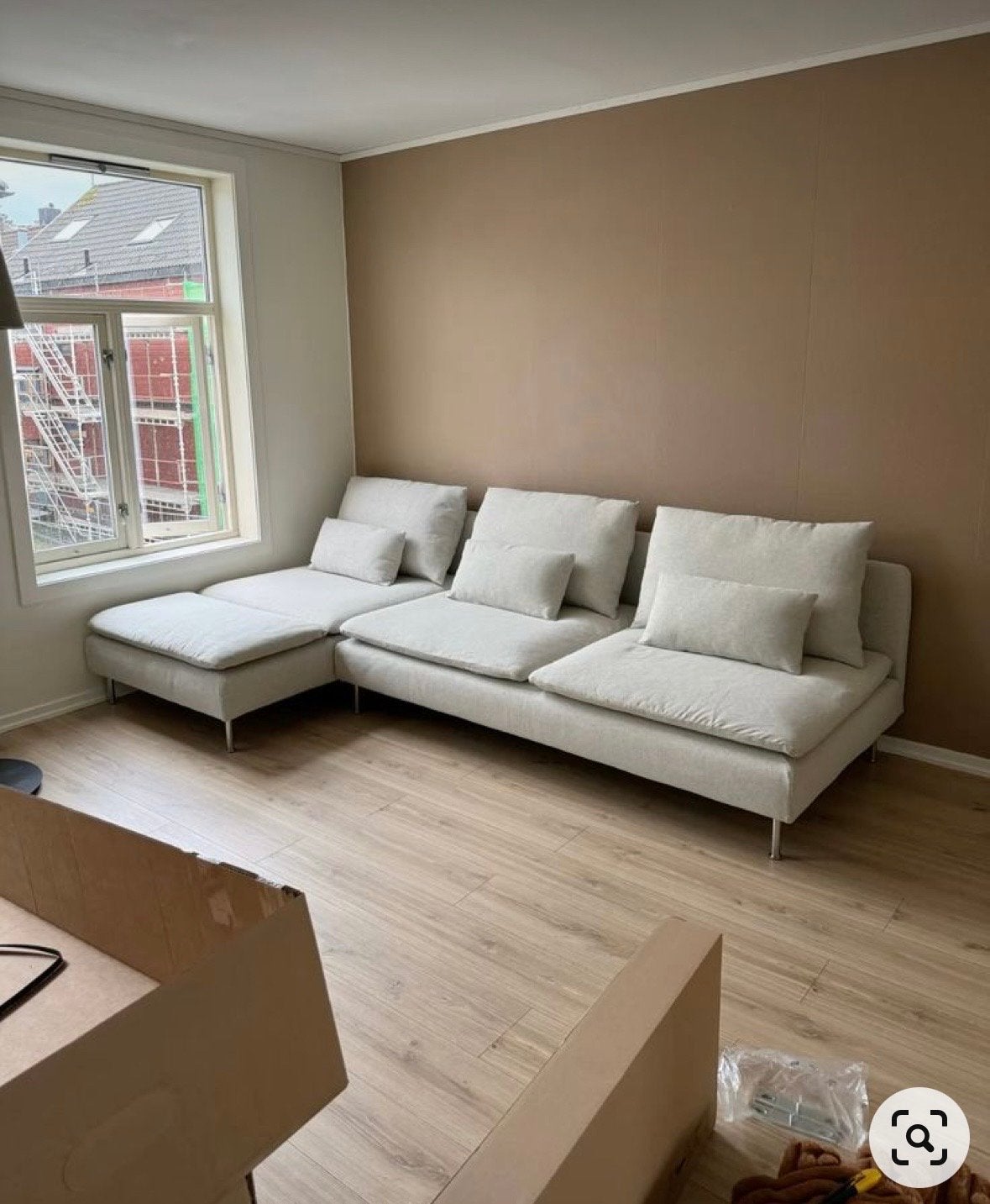 GRATIS AFHALEN: IKEA Söderhamn bank in zeer goede staat, Huis en Inrichting, Ophalen, 250 tot 300 cm, 100 tot 125 cm, Hoekbank