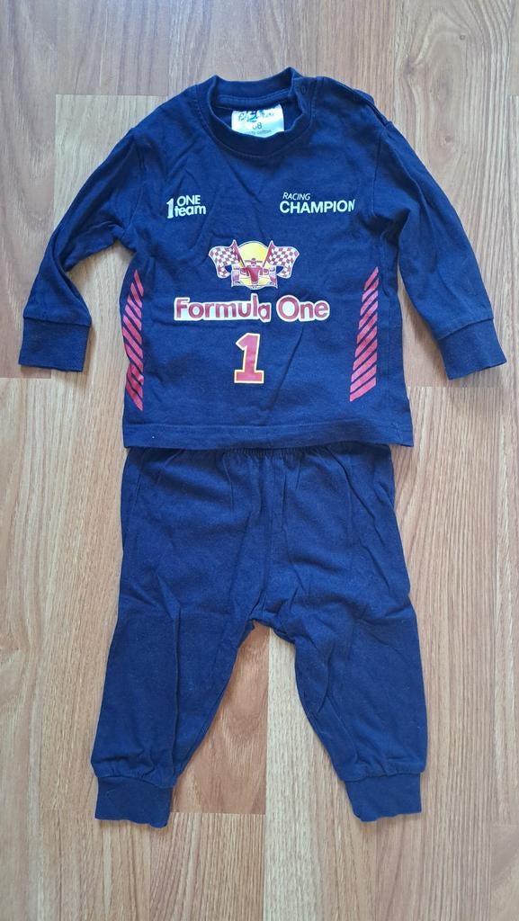 Leuk formule 1 setje maat 68, Ophalen of Verzenden, Zo goed als nieuw, Jongetje of Meisje, Setje