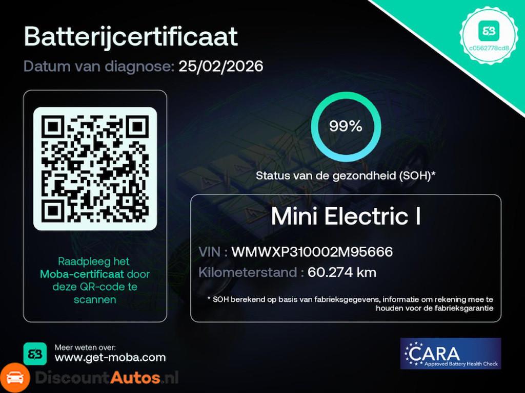Mini Mini Electric Basic 33 kWh, Auto's, 1340 kg, Start-stop-systeem, 4 stoelen, Mini Electric