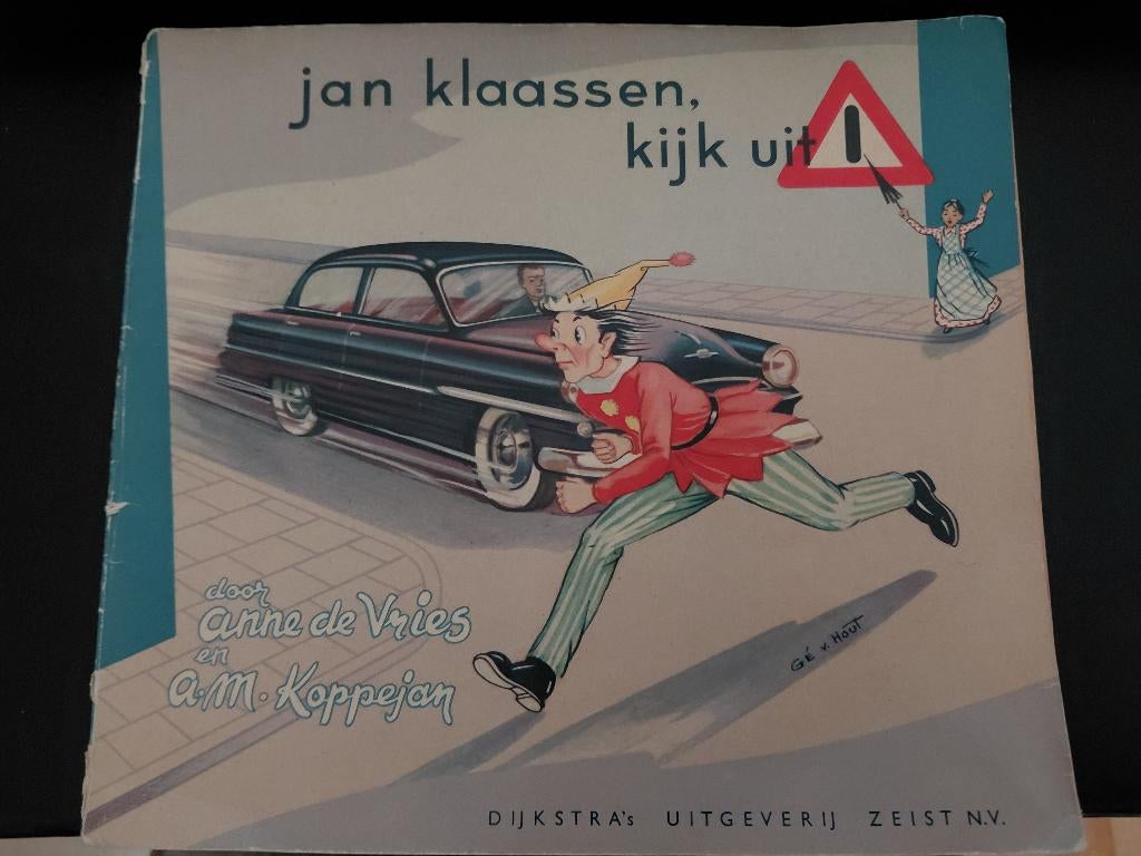 Jan Klaassen, kijk uit, boekje over verkeersonderwijs, 1953, Verzenden, Gelezen