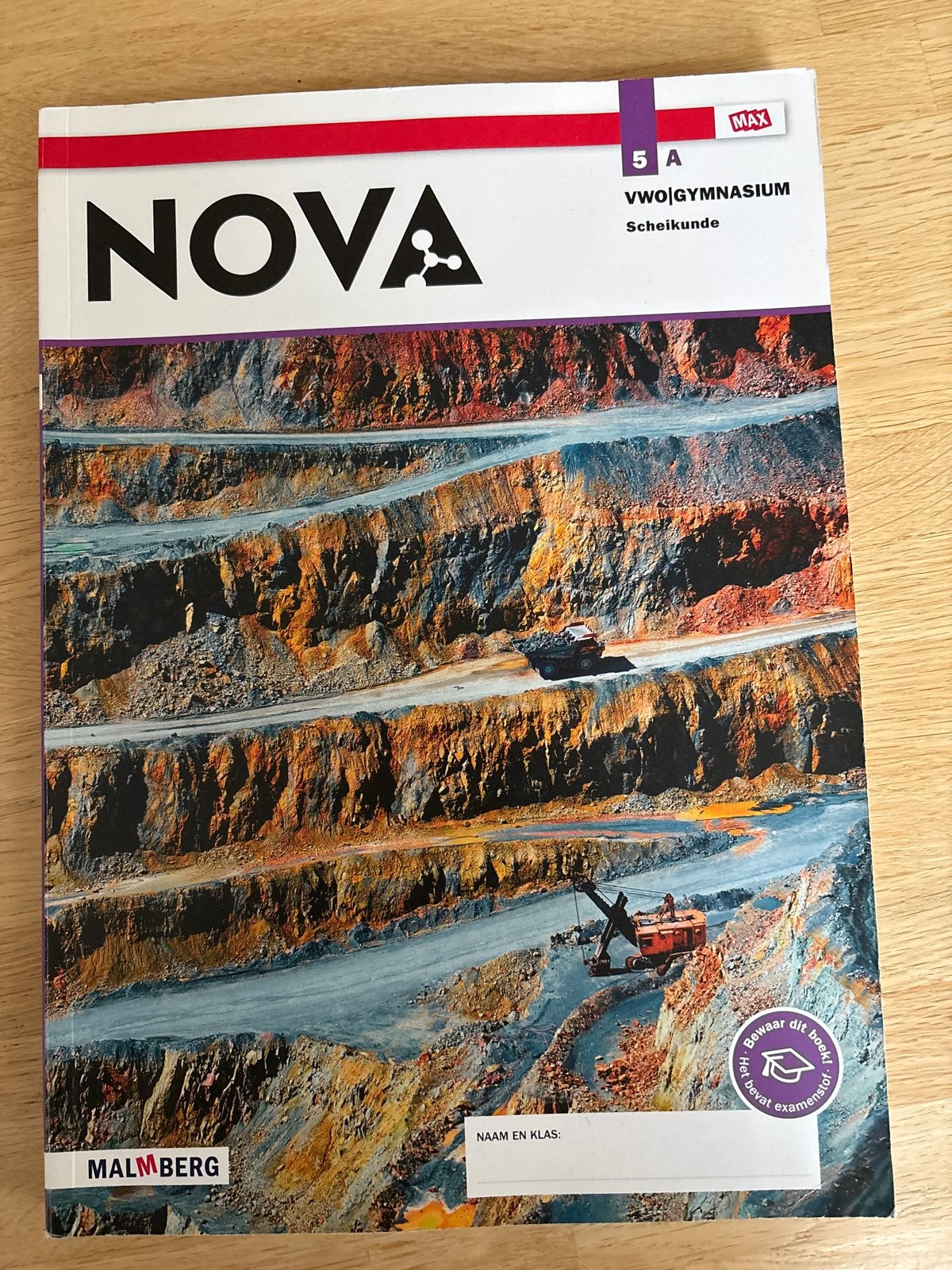 NOVA Scheikunde 5A VWO/GYMNASIUM - Malmberg, Ophalen of Verzenden, Zo goed als nieuw, VWO, Scheikunde