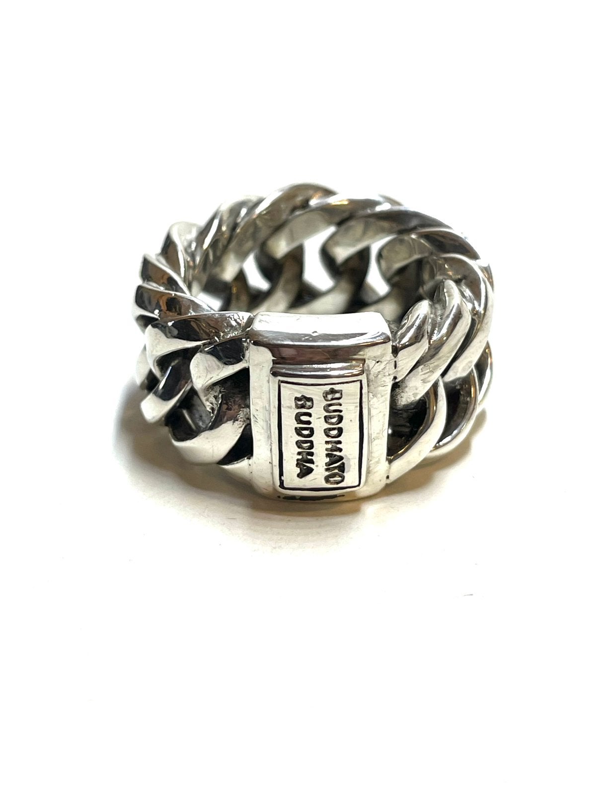 925 zilveren Buddha to Buddha Chain ring, Gebruikt, -, 19 tot 20, -