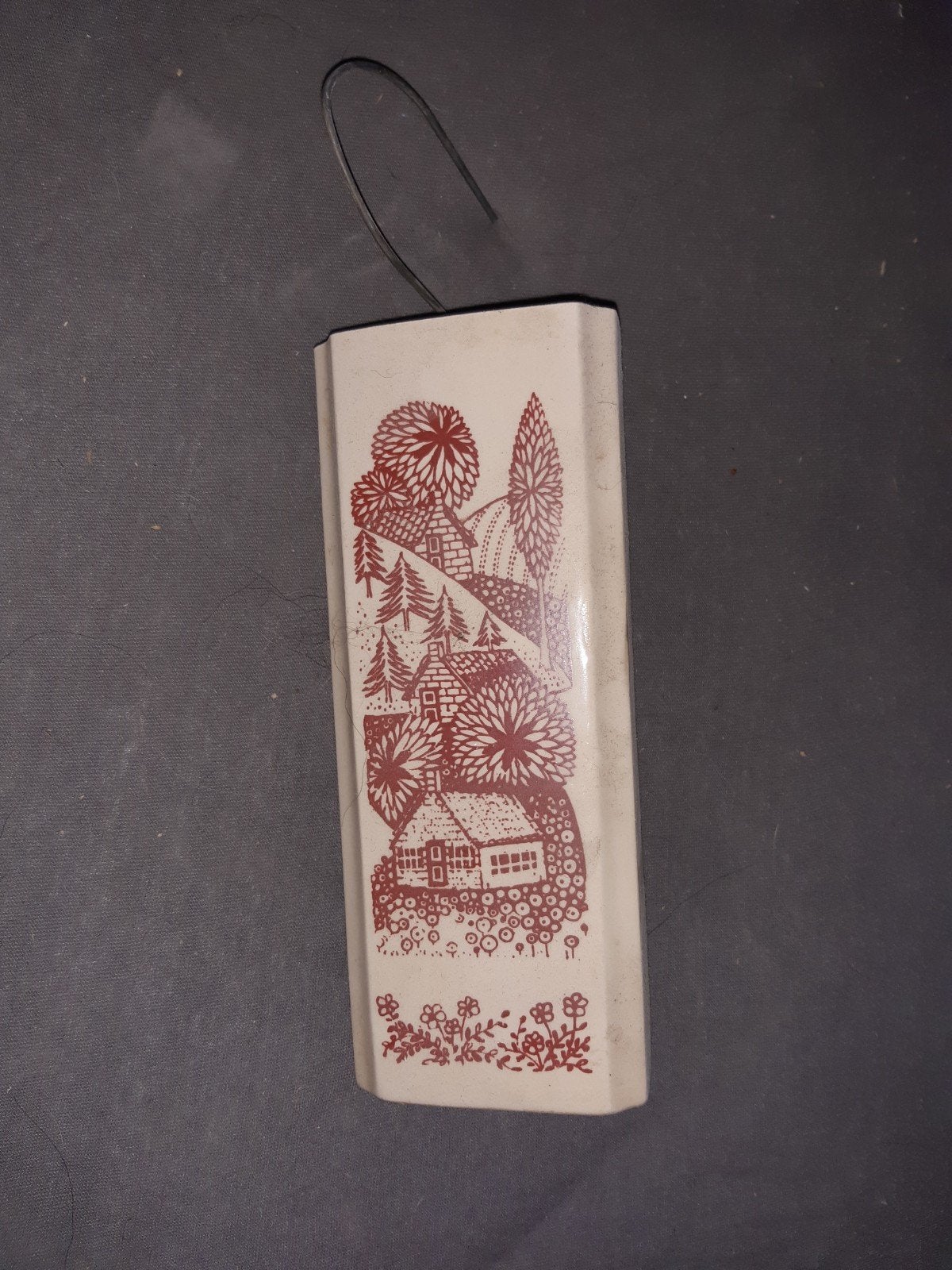Vintage Keramische Wanddecoratie met Landelijk Tafereel, Antiek en Kunst, Ophalen of Verzenden