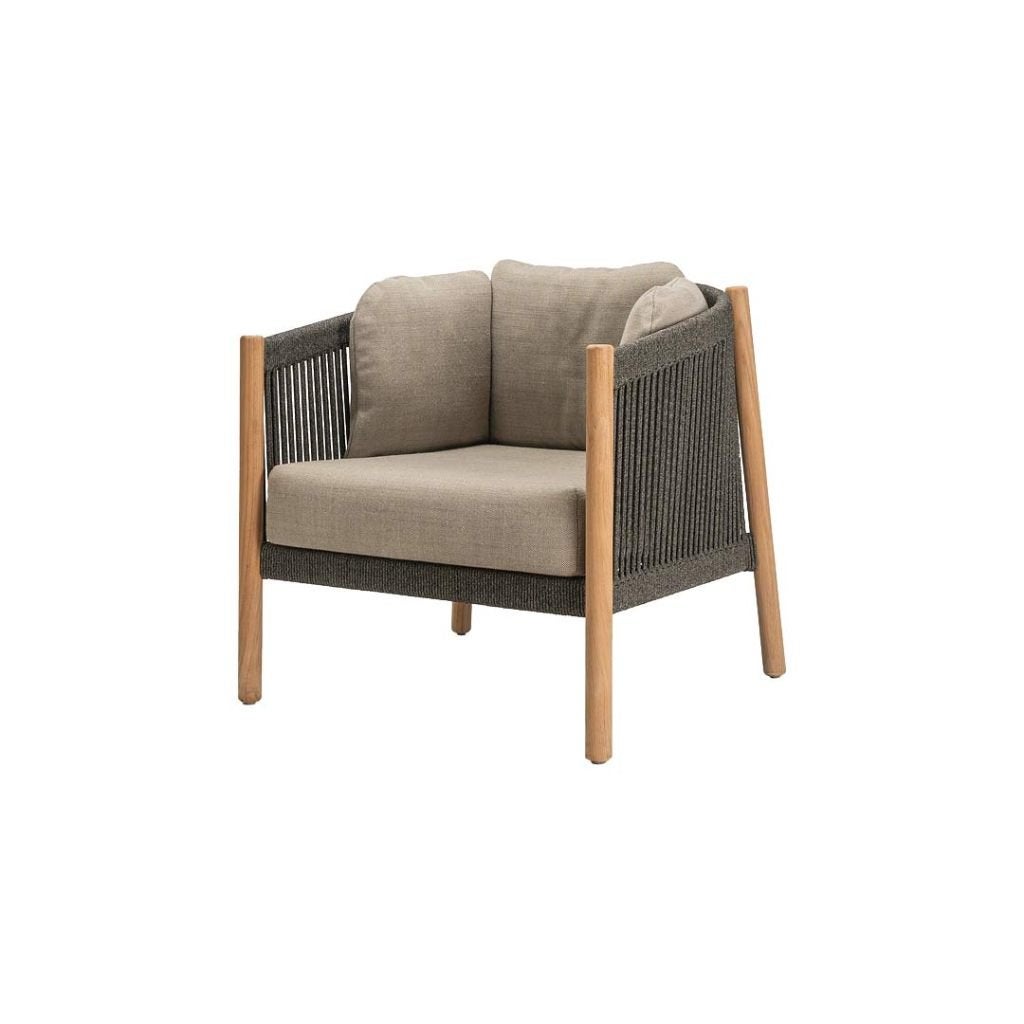 Set van 2 LENTO buiten loungestoel rond met kussens, Ophalen, Nieuw, Overige materialen