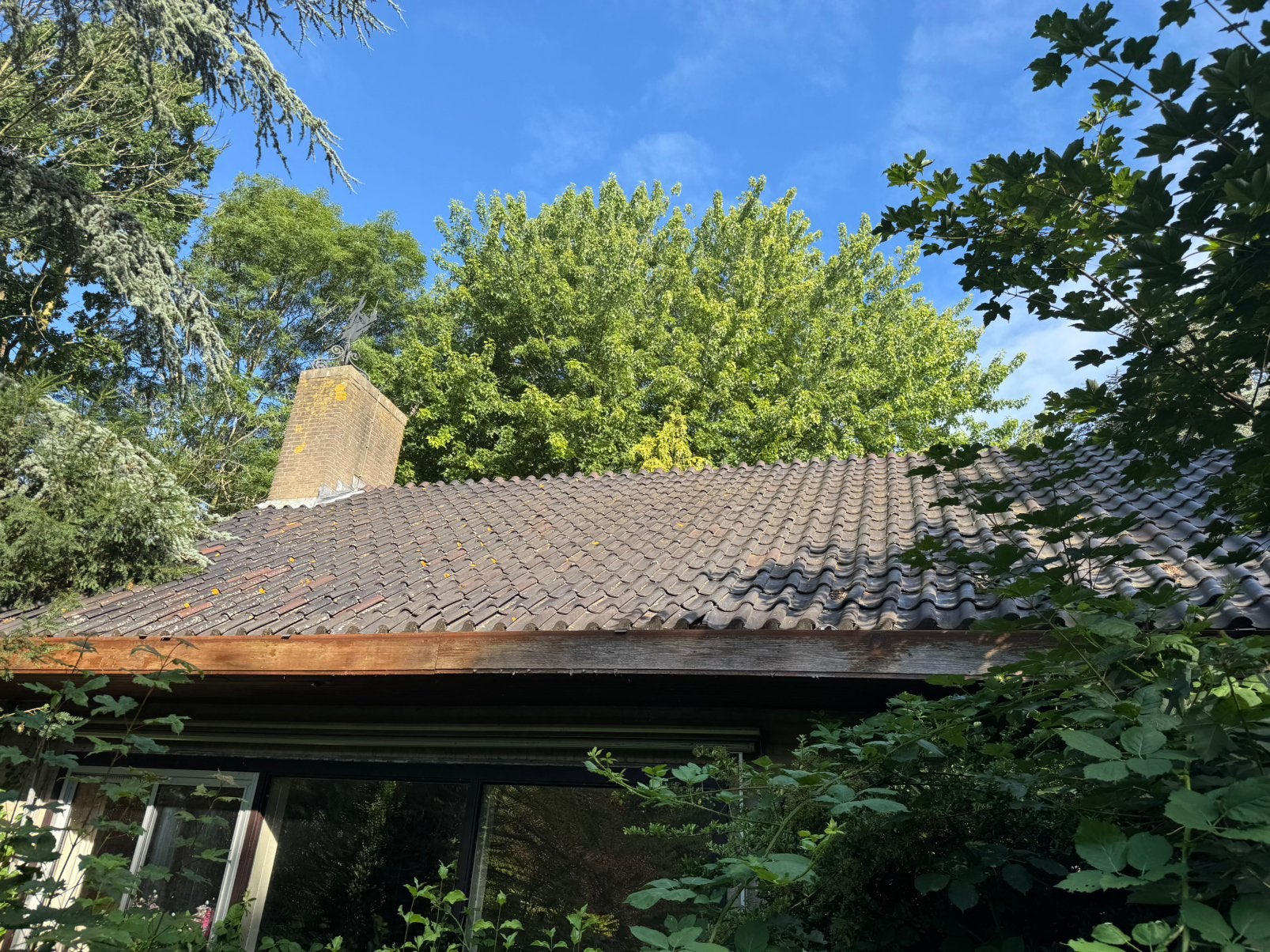 Dakpannen in grote hoeveelheid, Ophalen, Steen of Klei, Zo goed als nieuw, 15 m² of meer