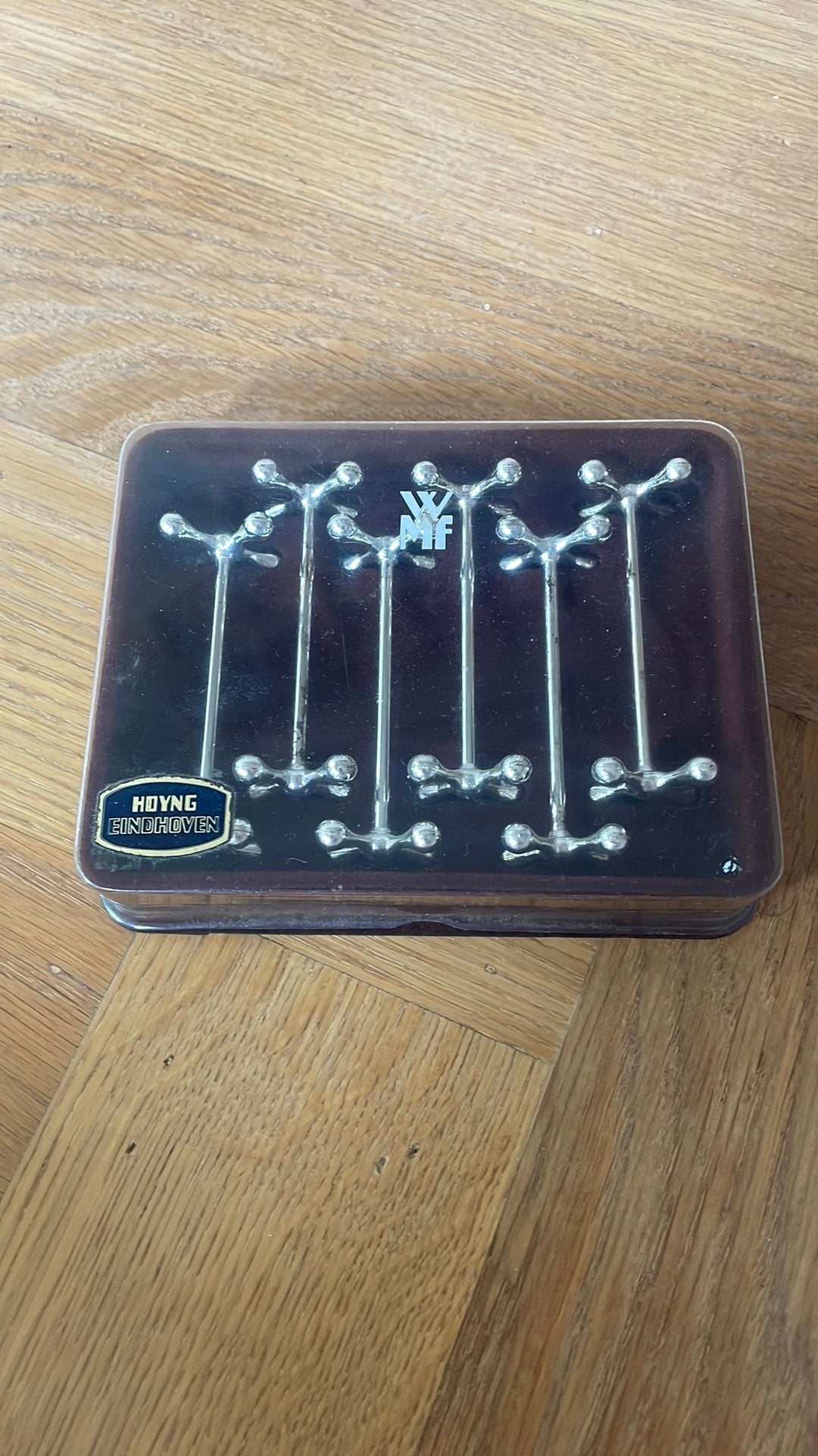 Vintage WMF verzilverde messenhouders 6x, Ophalen of Verzenden