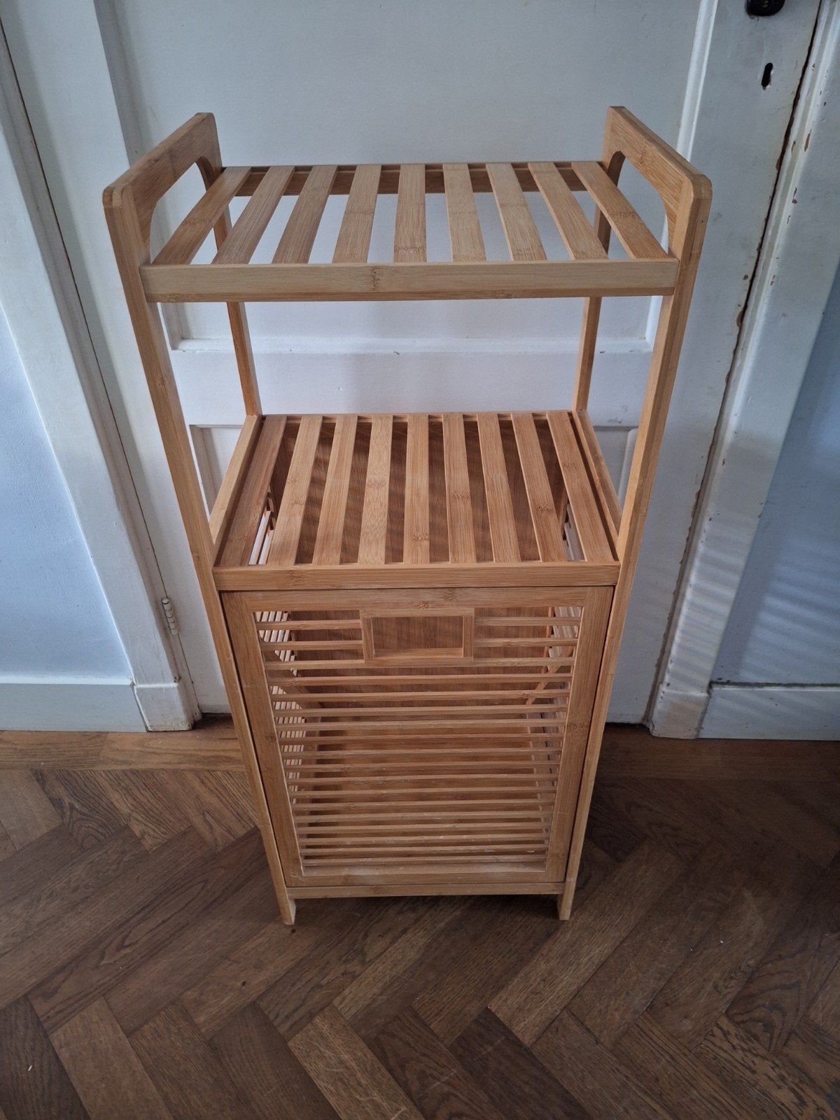 Bamboe wasmand/rek, Ophalen, Overige typen, 50 tot 100 cm, Zo goed als nieuw