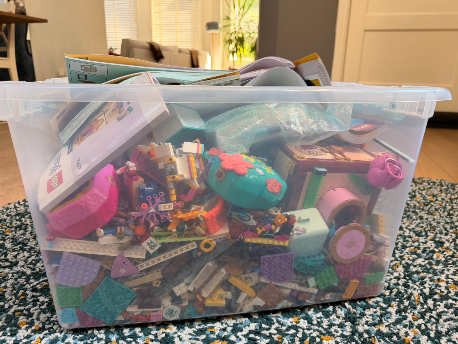 Big bin of Lego, Kinderen en Baby's, Speelgoed | Duplo en Lego, Ophalen, Zo goed als nieuw