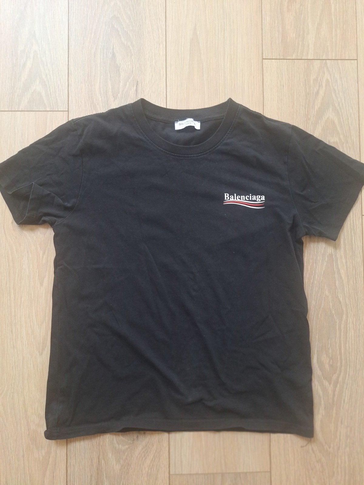 Balenciaga tshirt, maat S, ZGAN., Ophalen of Verzenden, Zo goed als nieuw, Maat 48/50 (M), Zwart