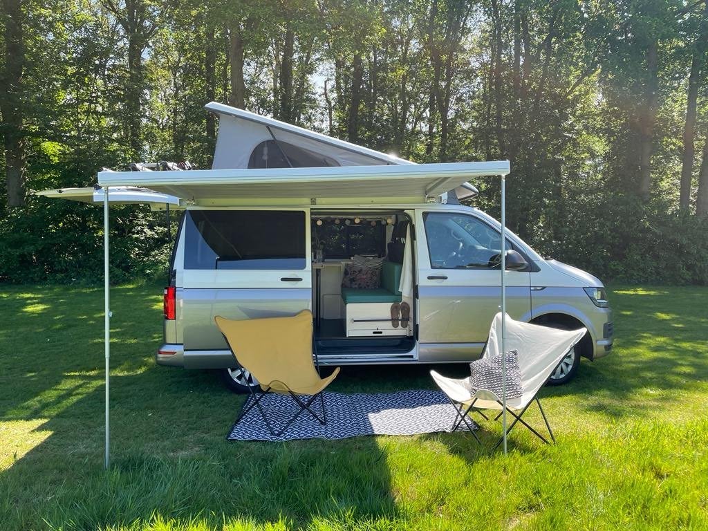 Ventje Camper T6 - Mooi en goed onderhouden, Caravans en Kamperen, Elektrische ramen, Volkswagen, Kluisje, Tot en met 3