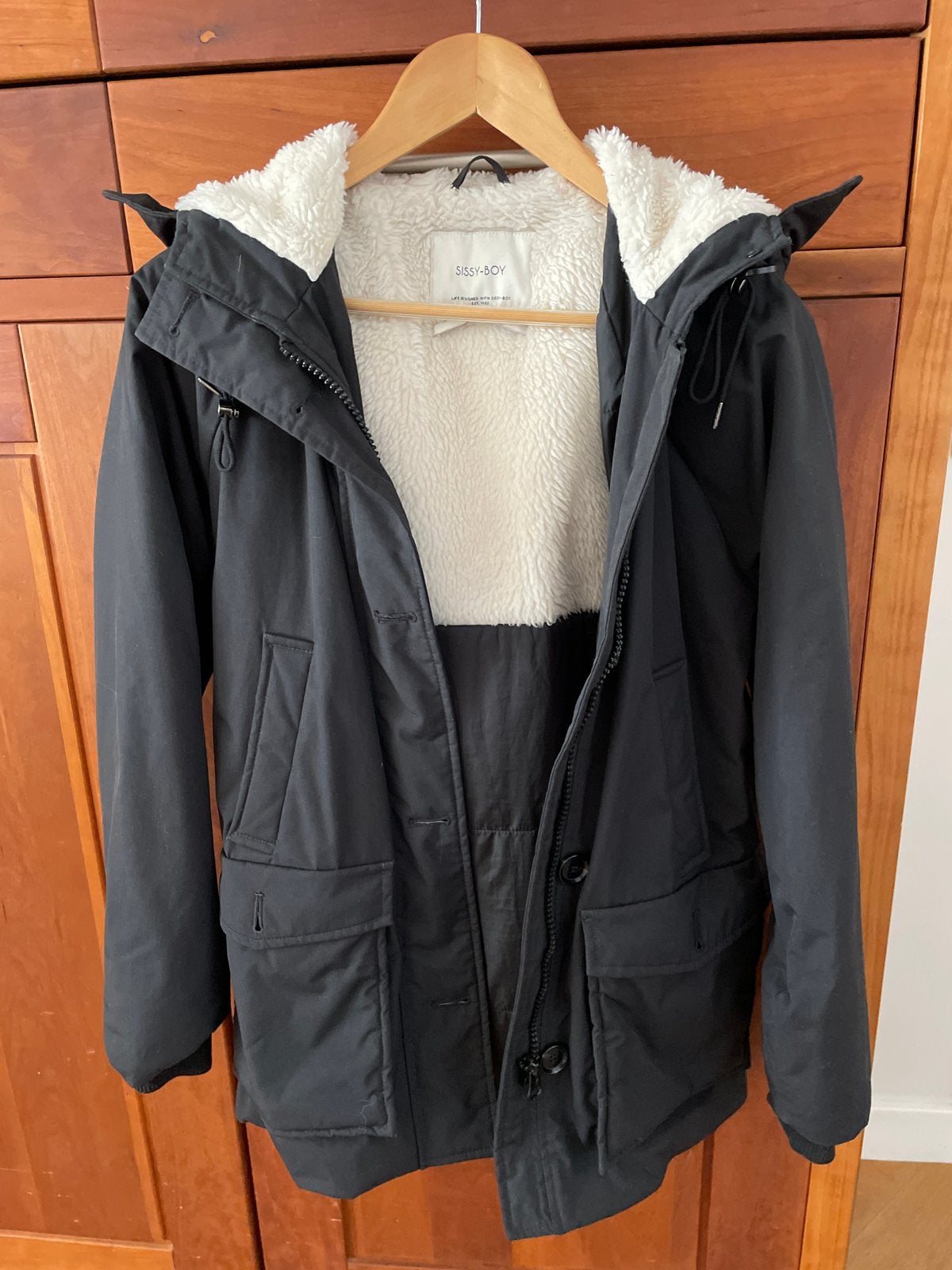 Sissy-Boy jas Taya met teddy voering (XS), Ophalen of Verzenden, Zo goed als nieuw, Maat 34 (XS) of kleiner, Zwart