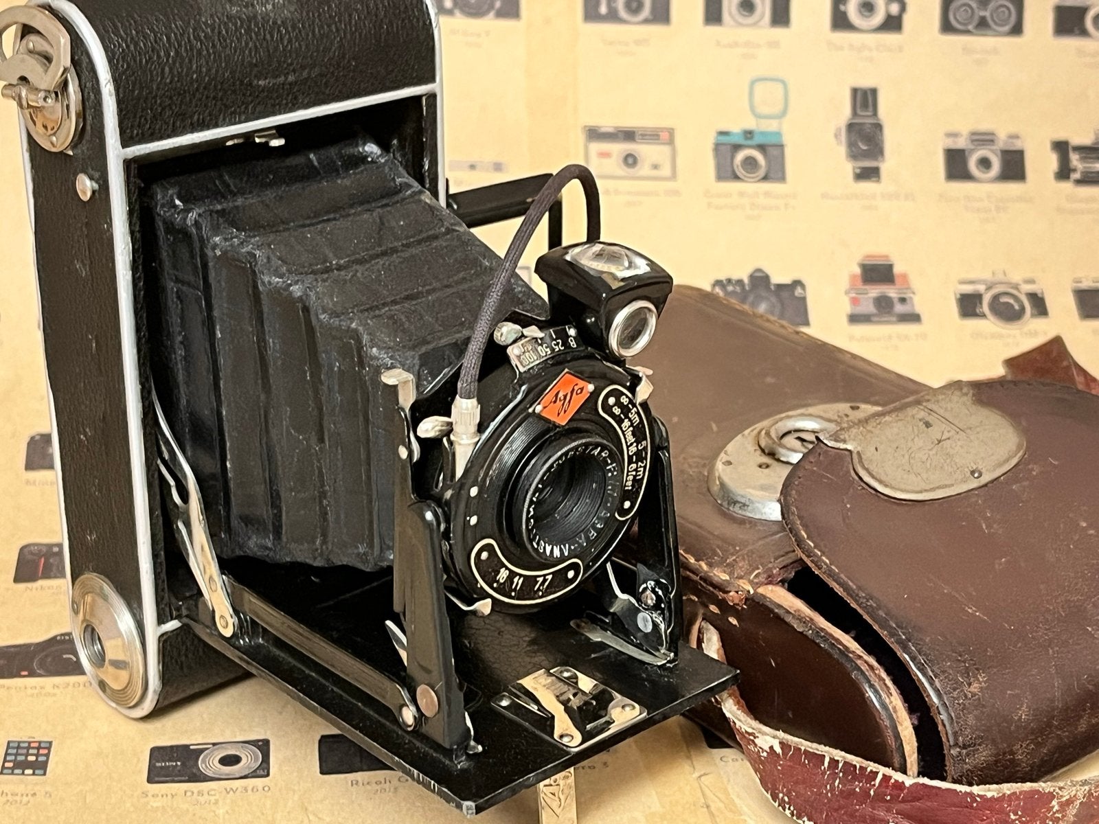 Vintage Agfa Billy Record II opvouwbare camera, Ophalen of Verzenden, Gebruikt, Compact, Overige Merken