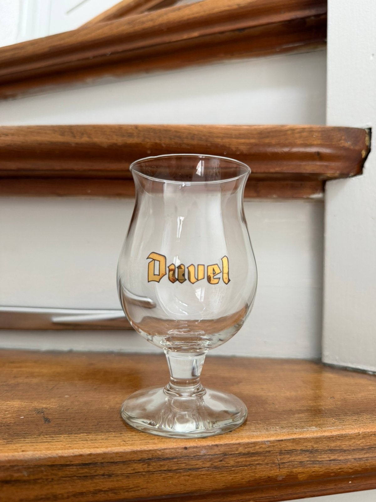 Duvel proefglas gouden letters 0,15L, Ophalen of Verzenden, Zo goed als nieuw, Glas of Glazen, Duvel