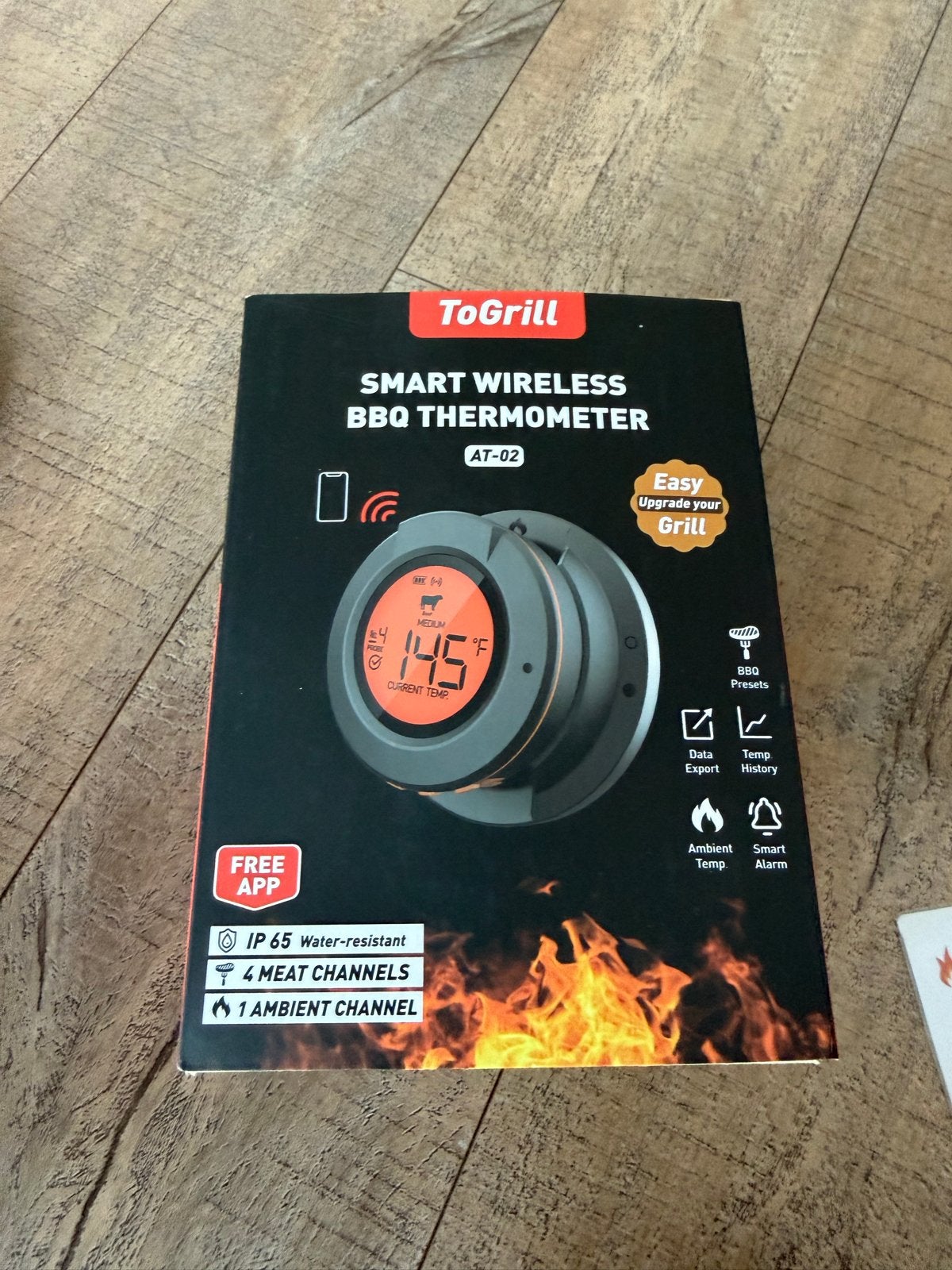 ToGrill Smart Draadloze BBQ Thermometer AT-02, Tuin en Terras, Barbecue-accessoires, Ophalen of Verzenden, Nieuw