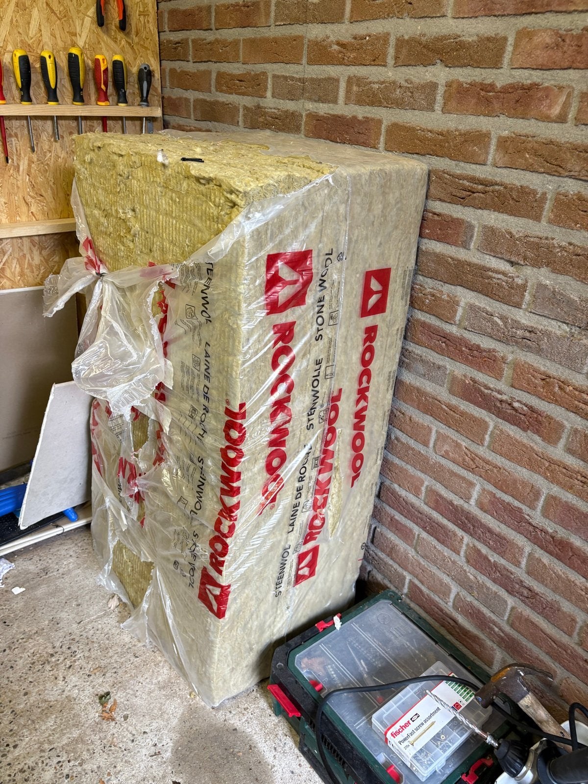 Rockwool steenwol Bouwplaat Plus isolatie - 8 panelen, Minder dan 4 cm, Nieuw, Steenwol, Muurisolatie
