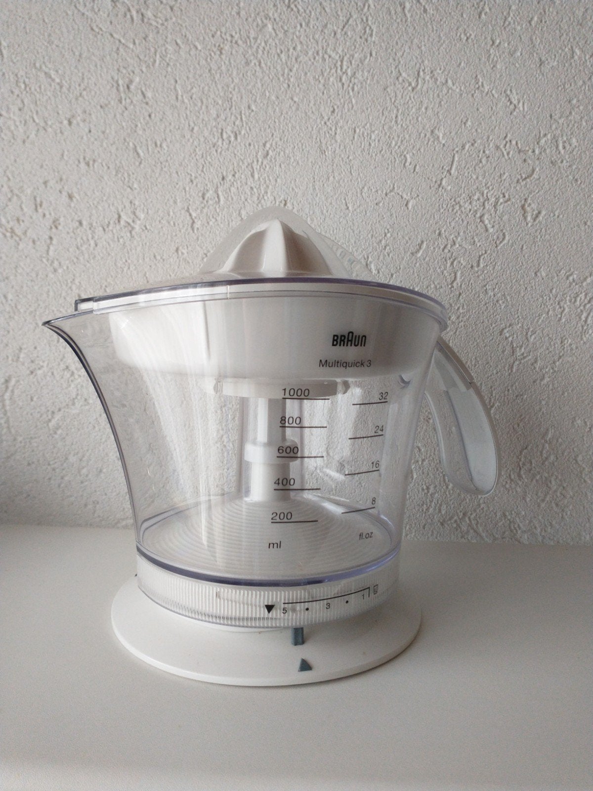 Braun citruspers MultiQuick 3 z.g.a.n sap in een handomdraai, Ophalen of Verzenden, Zo goed als nieuw, Elektrisch, Citruspers