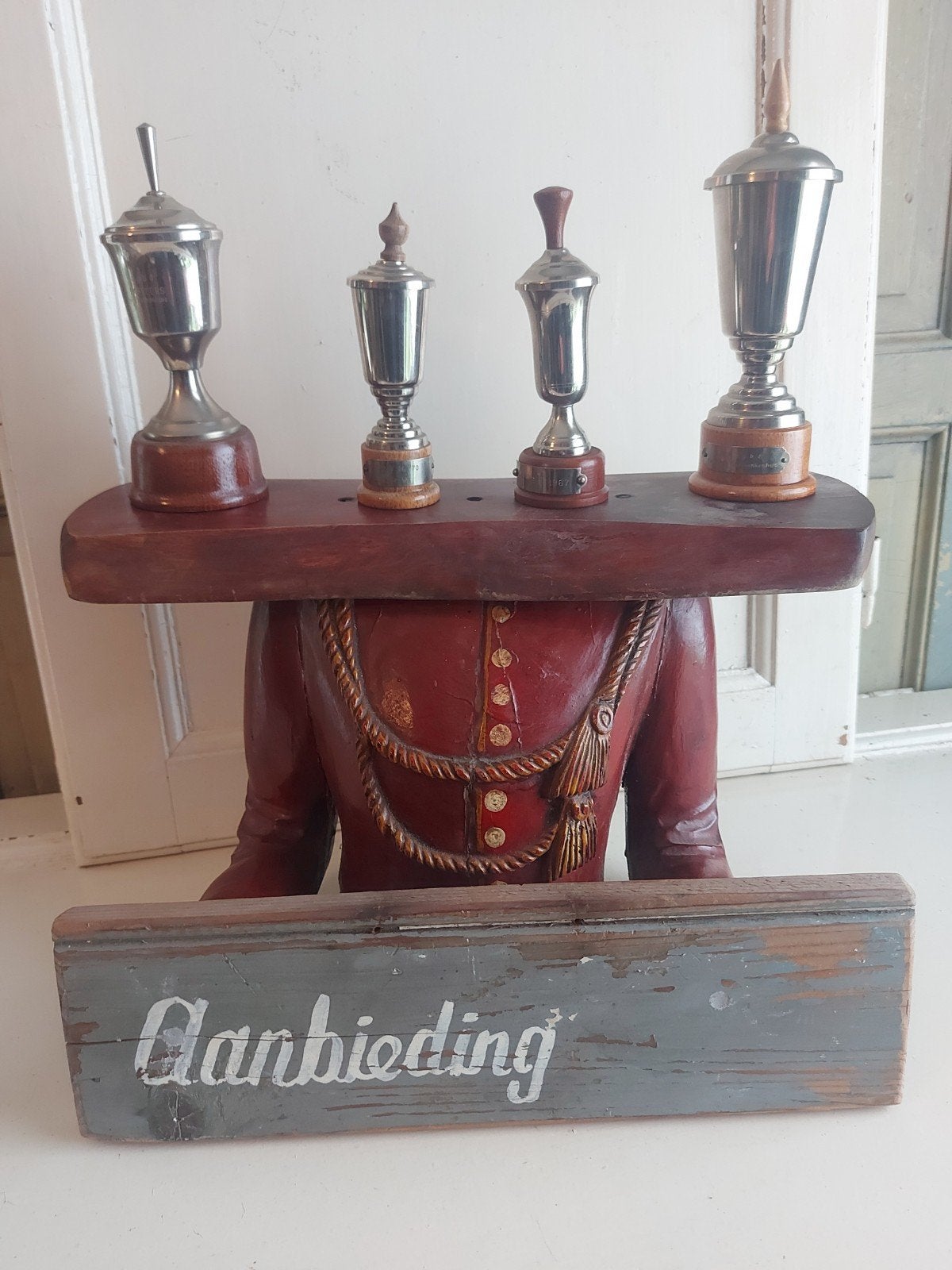 Toonbank presentatie model romp + 4 bekers, Ophalen of Verzenden