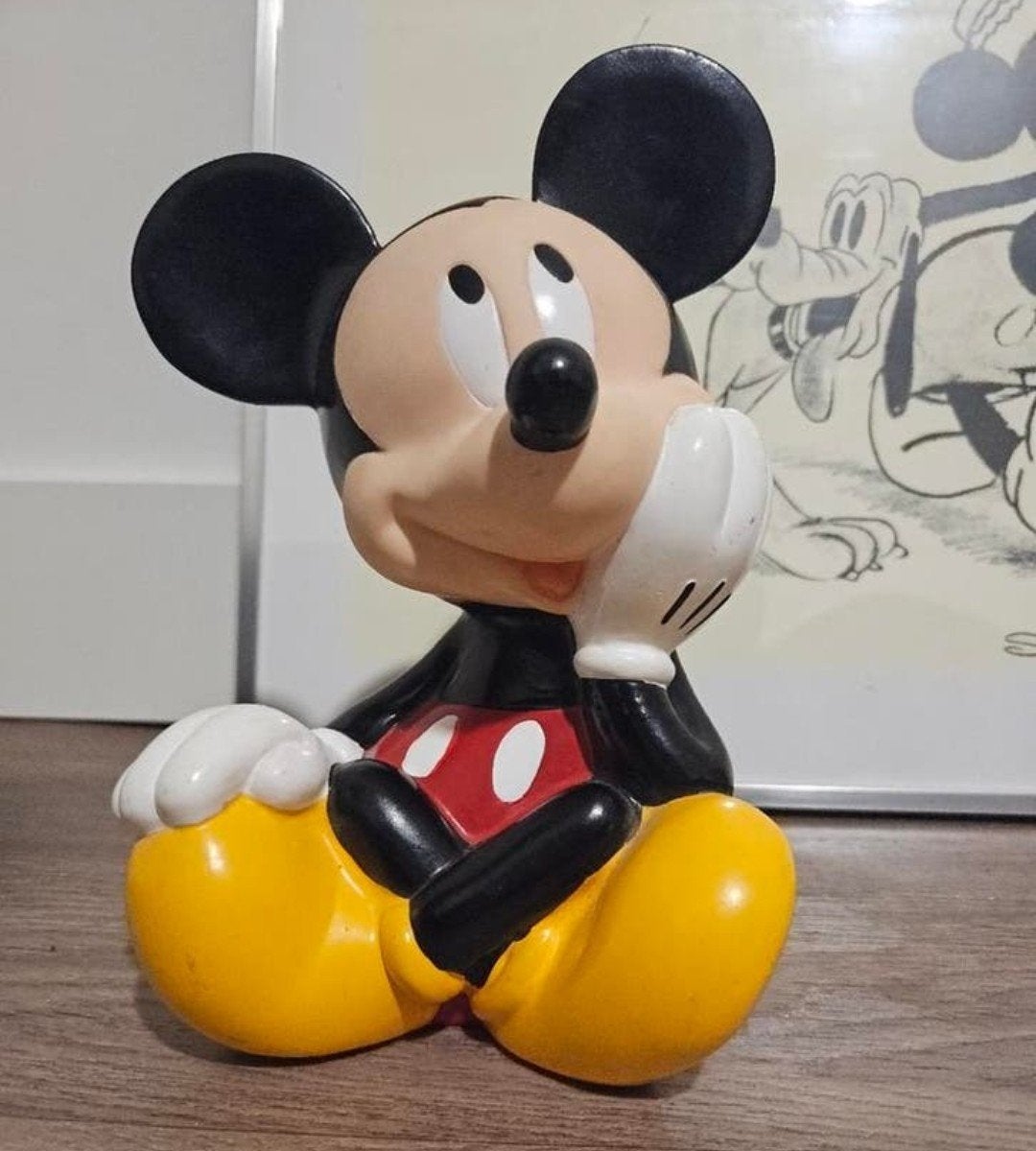 Vintage Mickey Mouse Spaarpot (Applause) - Ophalen Den Bosch, Ophalen, Zo goed als nieuw, Kunststof, Strip- of Tekenfilmfiguur
