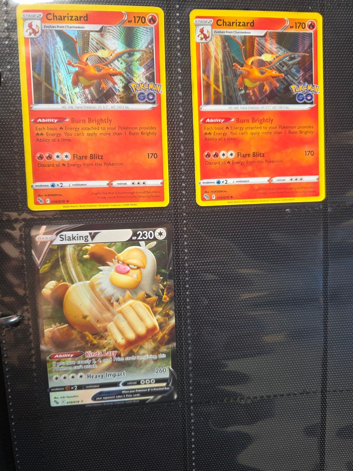 Pokémon GO Charizard & Slaking V Kaarten, Hobby en Vrije tijd, Verzamelkaartspellen | Pokémon, Ophalen of Verzenden, Nieuw