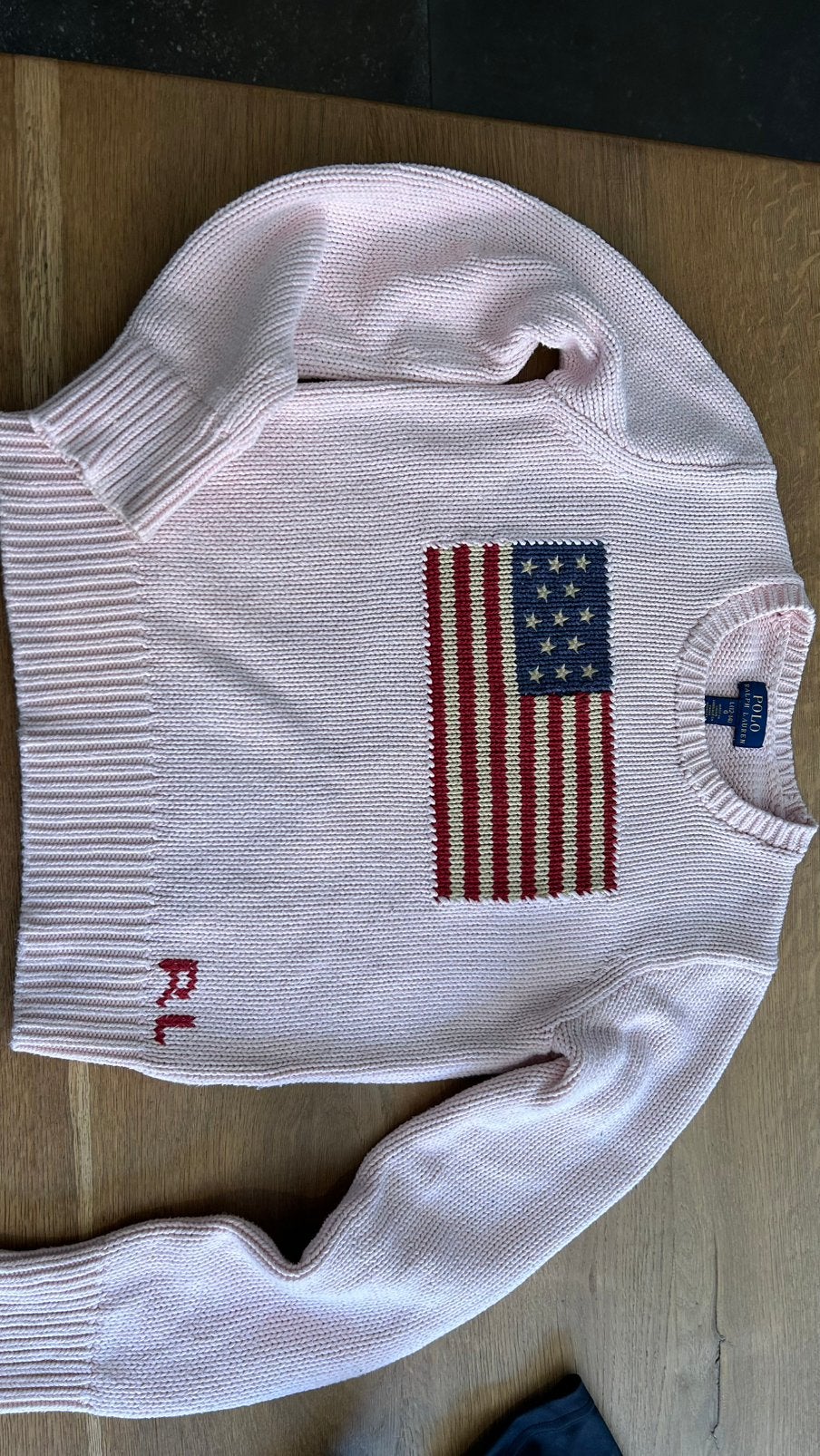 Prachtige roze Ralph Lauren trui 12-14 jaar., Ophalen of Verzenden, Zo goed als nieuw, Meisje, Trui of Vest