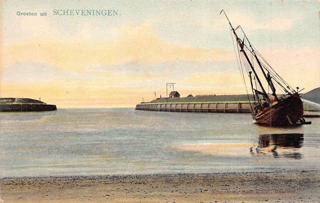 114 Scheveningen - Stranding, Verzenden, 1920 tot 1940, Ongelopen, Zuid-Holland