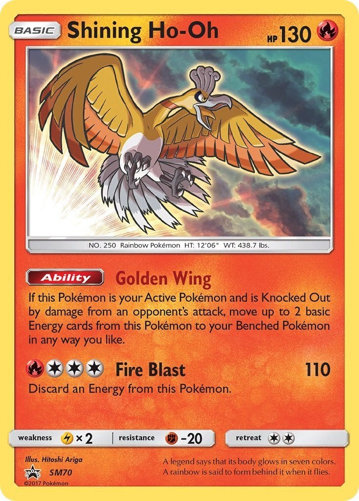 Sun & Moon Series » Sun & Moon Promos » Shining Ho-Oh, Hobby en Vrije tijd, Verzamelkaartspellen | Pokémon, Ophalen of Verzenden