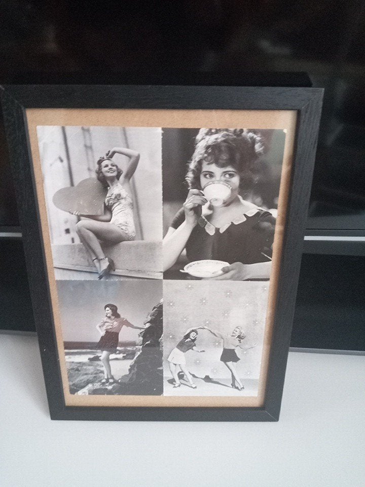 22brx30h zwarte lijst nostalgisch foto's vrouwen pride kado!, Antiek en Kunst, Ophalen of Verzenden, Foto