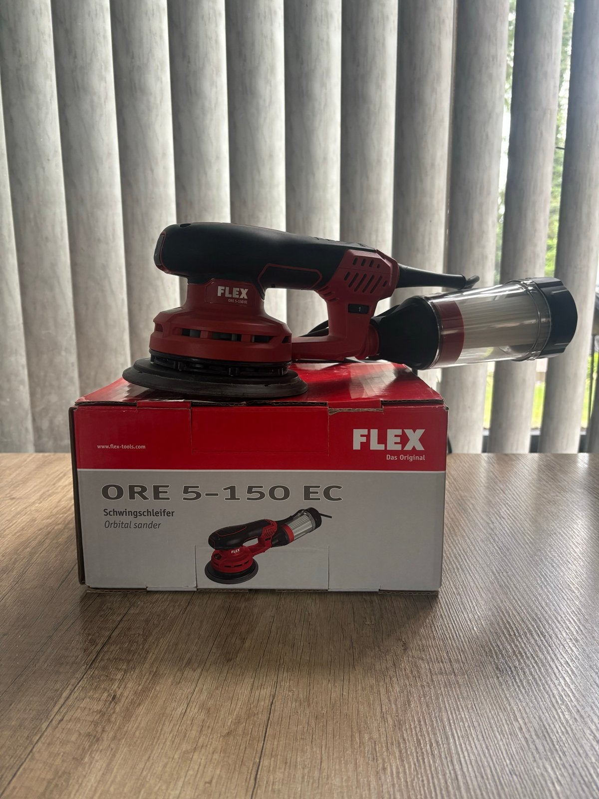 FLEX ORE 5-150 EC Excentrische Schuurmachine, Doe-het-zelf en Verbouw, Gereedschap | Schuurmachines, Ophalen, Zo goed als nieuw