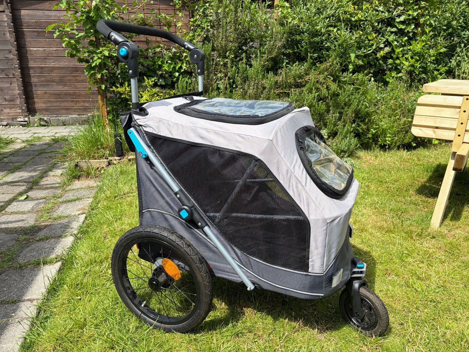 Trixie Fietskar Opvouwbaar - Hondenfietskar/wandelwagen, Dieren en Toebehoren, Ophalen, Zo goed als nieuw