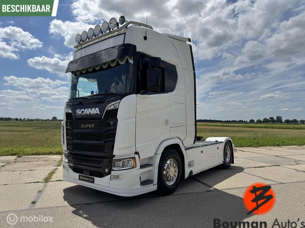 Scania S580 V8 4x2 - Leder - Stand airco - Alcoa - Full AIR, Auto's, 579 pk, Scania, Overige brandstoffen, Bedrijf