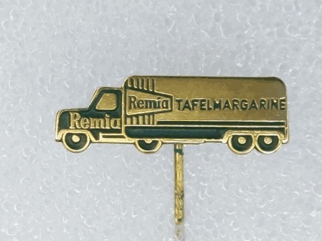 SP2160 Speldje Remia tafelmargarine groen, Ophalen of Verzenden, Gebruikt, Overige onderwerpen