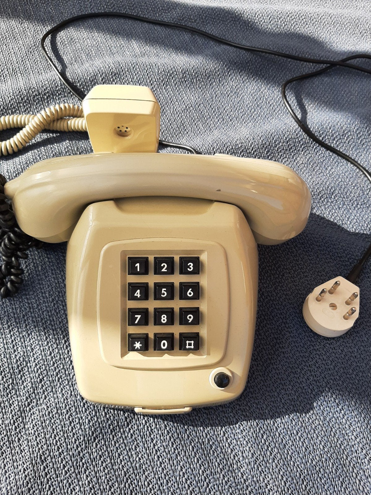 Vintage PTT type T65TDK Telefoon - Jaren '70 Druktoets, Ophalen of Verzenden, Gebruikt