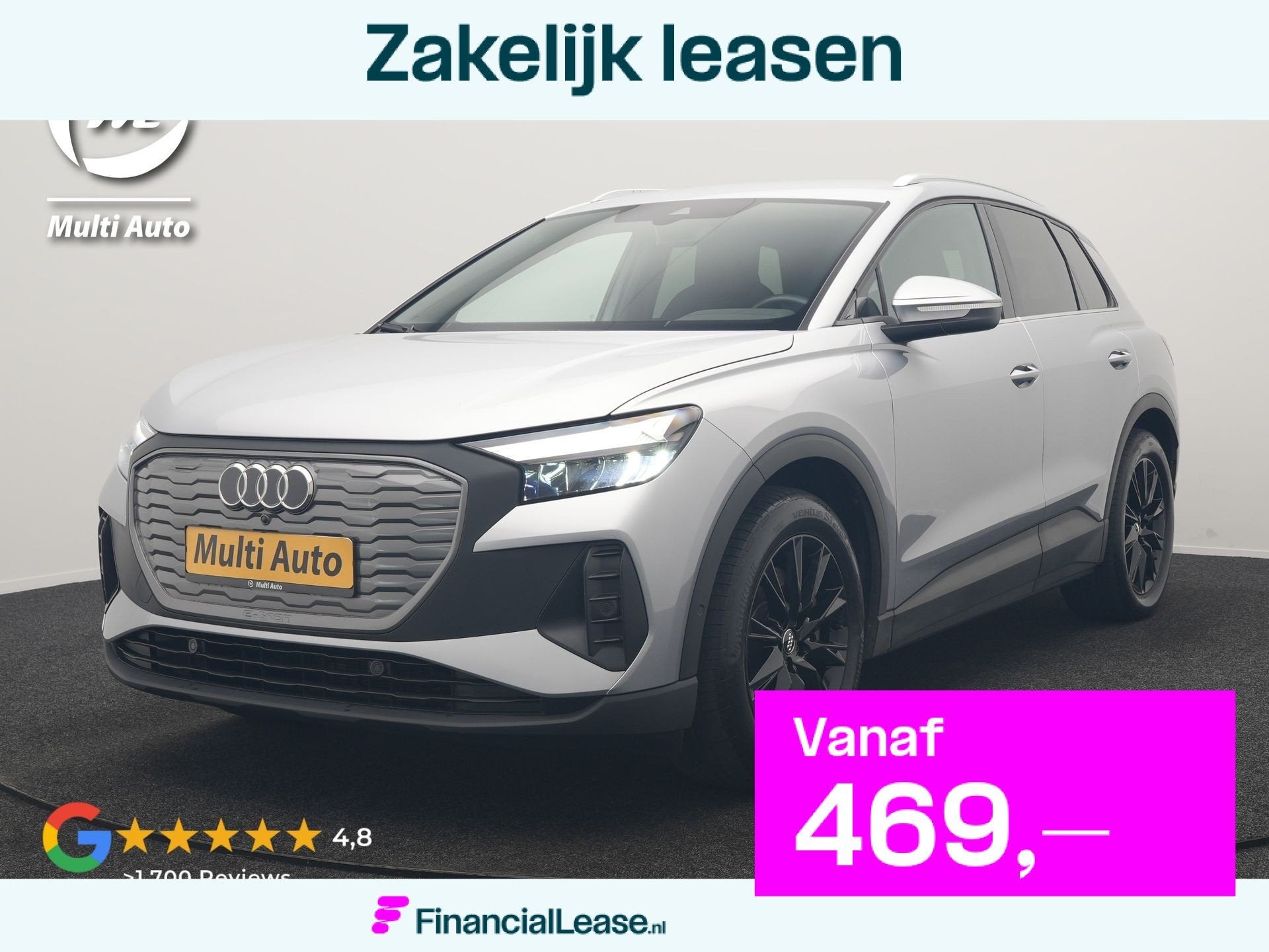 Audi Q4 e-tron 40 Advanced edition 77 kWh 204pk Dealer O.H |, Automaat, Dealer onderhouden, Gebruikt, 82 kWh