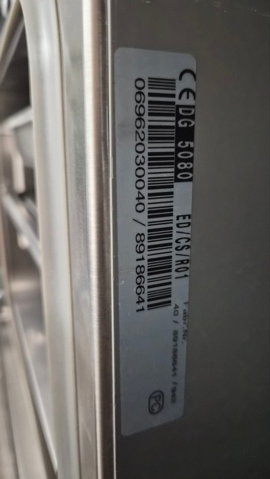 Miele Stoomoven DG5080 Inbouw (45 cm nismaat), Ophalen, Minder dan 45 cm, Inbouw, Miele