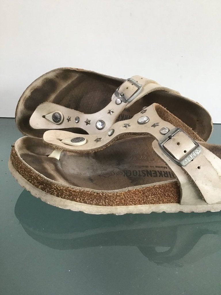 Birkenstock Gizeh 38 | Beige | Gratis verzenden, Slippers, Verzenden, Beige, Gedragen